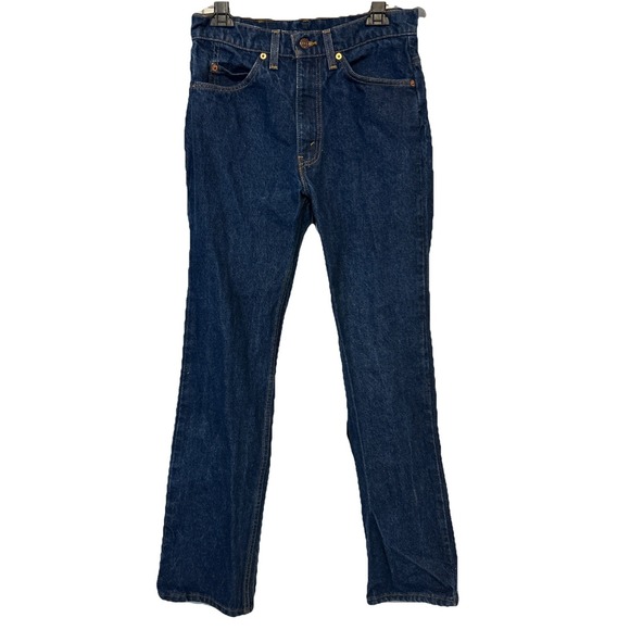 Vintage Levis 517 Jeans Mens 31x30 Bootcut Orange Tab 90s Blue Denim USA Made - Picture 1 of 12